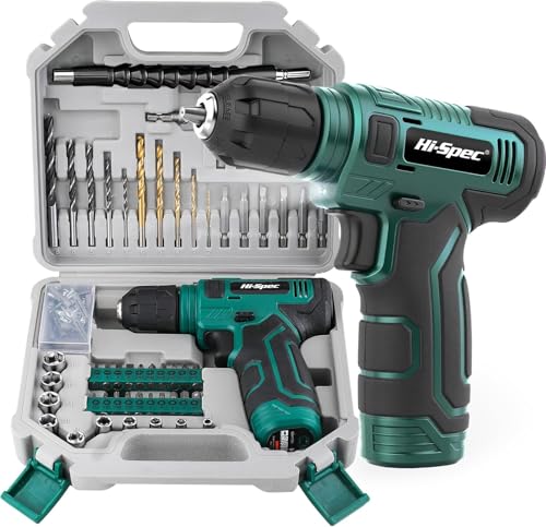 Hi-Spec 8V Cordless Drill Driver Set