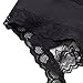 Hey HeyMay Cute Lace Sexy Underwear Women With Bow-Tie Ladies Crothchless Panties Bottom Sexy Thongs For Women Lingerie (S, Black)