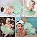 Newborn Girl Photography Outfits - Baby Photo Props Tutu Skirt and Headband Set A - Green