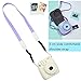 Katia Instant Camera Accessories Bundles Set for Fujifilm Instax Mini 8/8+ with Camera Case Purple/Photo Albums/Selfie Len/Wall Hang Frame/Border Stickers/Filters/Camera Strap (Purple)…