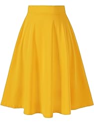Moon Wood Women's Plus Size Midi Skirt High Elastic