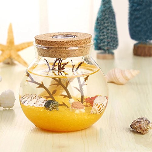 JiaUfmi Crystal Gravels Glass Crushed Gravel for Aqurium Fish Tank Supplies, Craft Sand Stone for Fairy Gardens Landscape Bottom Decoration Accessories (Yellow)