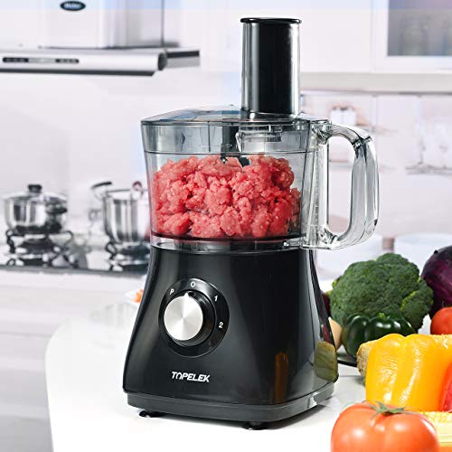 image for TOPELEK 500W Food Processor, 2-Speeding Blender, Chopper, Multi Access