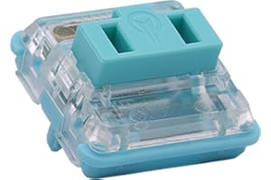 Arctic-Fox Kailh PG1350 Choc V1 25Pcs Sea Salt Silent Switches,Clicky Mechanical Keyboard Switch,Low Profile 5-Pin Kailh Chocolate Gaming Keyboard Switch Compatible RGB/SMD/LED,Robin