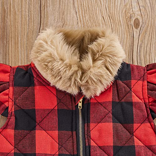 Ayalinggo Toddler Baby Girls Boys Winter Warm Vest Clothes Buffalo