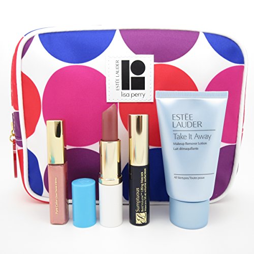 Estee Lauder 2015 5-piece Pink Makeup Gift Set, Lipstick Lipgloss Mascara