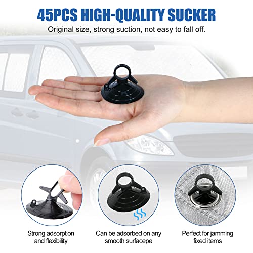 Opaltool Interior Car Sun Visor Suitable for Mercedes-Benz VITO III W447/Viano 2014-2022, 10pcs Foldable Interior Windshield Covers for More Privacy and Better Temperature Control