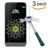 LG G5 Screen Protector,TANTEK [Anti-Bubble][HD Ultra Clear][Scratch Resist][Anti-Glare][Anti Fingerprint] Premium Tempered Glass Screen Protector for LG G5,[Lifetime Warranty]-[3-Pack]