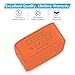 iPhone Charger, Smart Multi-Port USB Travel Wall Charger with Hidden LED Indicator Light by Wanshine for iPhone X/ 8/ 7, Samsung Galaxy S8/ S7, HUAWEI HTC Nexus Moto Blackberry (Orange 2 Port LED)
