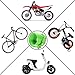 ETRONIC Security Bike Lock Self Coiling Resettable Combination Lock Bike Cable Lock, 6-Feet x 3/8-Inch - Green