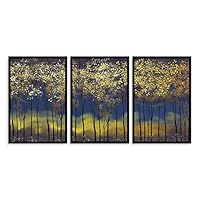 3 Piece Framed Canvas Wall Art Abstract Landscape Canvas Prints Home Artwork Decoration for Living Room,Bedroom - 16