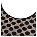 Miusol Women's 1950'S Vintage Polka Dot Optical Illusion 2/3 Sleeve Casual Swing Dress,Small,Black