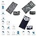 Wide Headbands Headwear Head Wrap Sport Sweatband for Men and Women,Workout,Yoga,12-in-1 12PCS/9PCS/6PCS Multifunction Magic Scarf