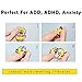 Flippy Chain Fidget Toy, SENQIAO Fidget Stress Reducer for Adults and Kids, Perfect for Fidgeters, Anxiety, Focus, ADHD, Autism (Black and Yellow) Pack 2