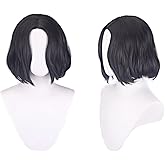 SpeedBeauty Man's Short Black Cosplay Wig Halloween Wig for Movie