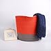 Rope Cotton Storage Baskets, LOONG BABY Durable Soft Handmade Woven Nursery Bins with Handles Approved by the FDA for Household Kids and Baby Toy Chest Room Collection (Large,Orange)