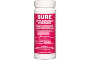 ARMCHEM SURE: Vomit Absorbent Powder & Blood Absorbent Odor Control and Liquid Cleanup Solution with High-Capacity Absorbent and Deodorizer. Just 8 oz can absorb up to 5 gallons!