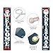 Dazonge Christmas Decorations | Welcome & Christmas Sign for Front Door/Porch Decor | New Year Christmas Winter Party Supplies
