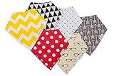 Baby Bandana Drool Bibs Six Pack Gift Set For Teething & Drooling Boys & Girls