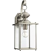 Sea Gull 8458-965 One Light Antique Brushed Nickel Lantern,Silver