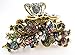 New Style Multi-color Crystal Bronze Metal Alloy Flower Hair Claws Clips Pins #86 by beautyxyz