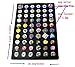 Ladieshow Snap Jewelry PU Leather Display Board for 12mm 18mm 20mm Snap Button(Black)
