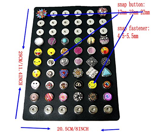 Ladieshow Snaps Jewelry Display PU board (Regular Sized Snap,Big Button) (Big)