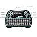 YAGALA Backlit Mini Wireless Keyboard with Touchpad 2.4G Rechargeable Backlit Handheld Remote Control Keyboard and Mouse Combo with Multimedia Keys for Android TV Box, PC, PAD, Smart TV, X-Box, HTPC