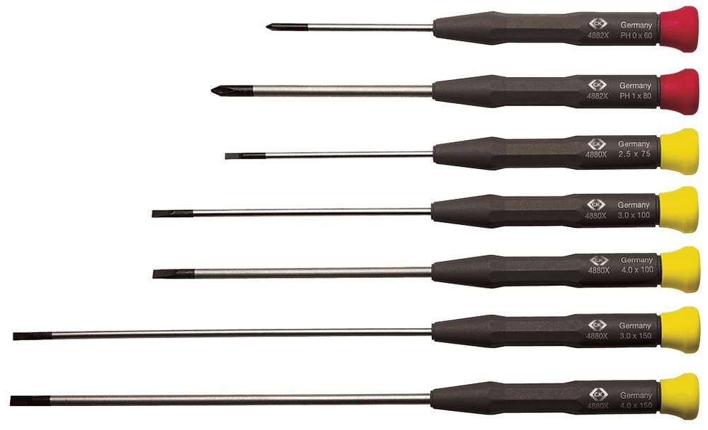 C.K T4883X Precision Slotted and Phillips Screwdriver Set