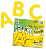 Pacon Letters, 4-Inch, Yellow-12 (0051622)