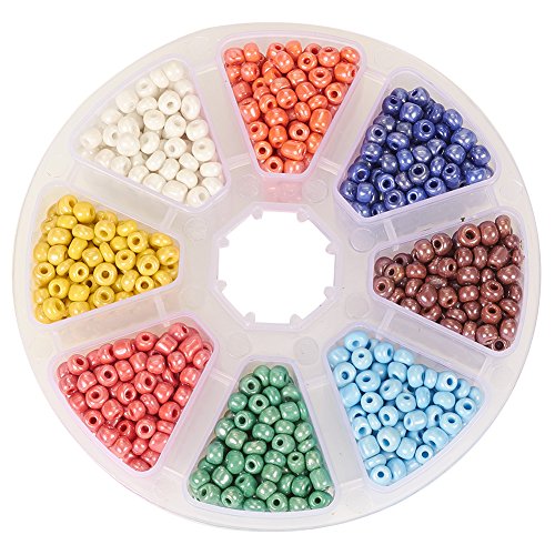 Ph Pandahall 4000pcs Glass Seed Beads Colors Desertcart INDIA