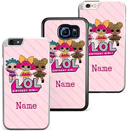 Aim Printing Personalized Name Lol Surprise Dolls Game Plastic/TPU Phone Case Cover for Samsung Galaxy S6 Black