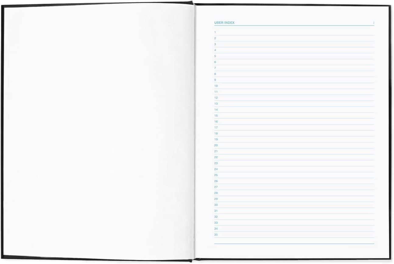 Vela Sciences S7-C Expanded Procover Lab Notebook, 9.25 x 11.75 in, 144 Pages, Black Cover (5mm Grid+, 1-Pack) : Office Products