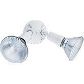 Lithonia Lighting Outdoor Flood Light Fixture, Adjustable Twin Par Flood Light Holder for Safety and Security, 120 Volts, Use