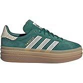 adidas Womens Gazelle Bold Lace Up Sneakers Shoes Casual - Green