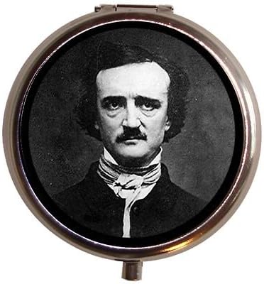 Edgar Allan Poe Goth Author Pill Box Pillbox Case by Sweetheartsinner