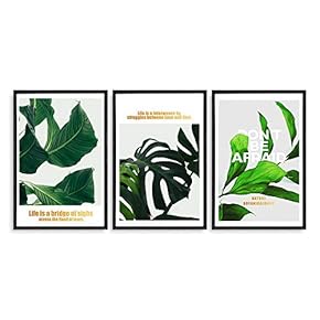 3 Piece Framed Canvas Home Artwork Decoration Nordic Summer Day Canvas Wall Art for Living Room, Bedroom - 16"x24"x3 Panels
