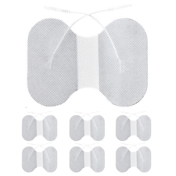 Syrtenty TENS Unit Replacement Pads Pack of 6 Butterfly Shaped