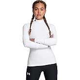 Under Armour - Womens ColdGear Og Mock T-Shirt, Color White (100), Size: Medium