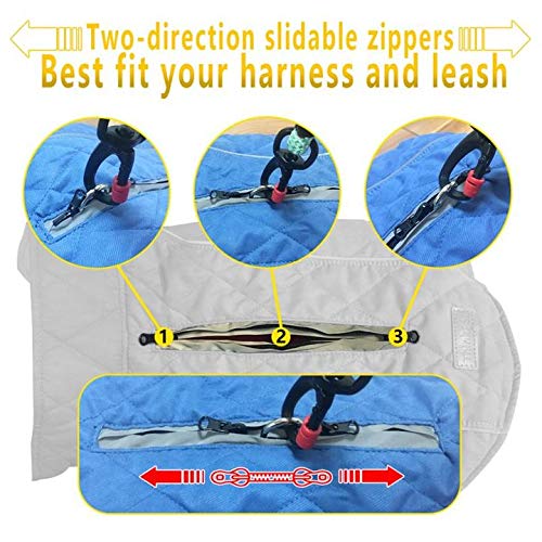 ThinkPet Dog Cold Weather Coats Cozy Waterproof Windproof Reversible