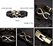 Heart of Charms Cross/Infinity/Anchor Mens Bracelets Copper Alloy Vintage Braided Handmade Leather Bracelets Wristband Rope Wrap (Infinity)