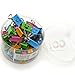 Smiling Binder Clips ,19mm ,Assorted Colors ,40 Clips per Tub (8487)