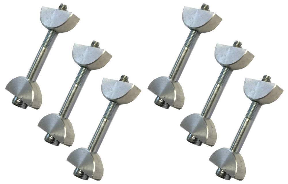 Unika Slimline Toggle Bolt for Compact Laminate Kitchen Worktop Connecting Bolts - 6 Pack