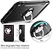 Samsung Galaxy S7 Phone Case, Ring Holder with Kickstand, for Magnetic Car Mount, 360 Rotation Shock-Absorption, Full-Body Rugged Holster Phone Cover Silver