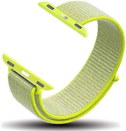 Niyo Nylon Band Compatible with Apple Watch Series 5, Series 4, Series 3, Series 2, Series 1, (Watch Not Included) (42mm/44mm, Flash Light)