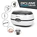 Ultrasonic Cleaner Jewelry Cleaner Denture Cleaner Glass Cleaner with DEGASSING Function, Ultrasonic Cleaner for Jewellery Lenses Watches Etc with Smart Digital Timer 20 Oz Capacity