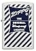 Zippo Blue White Original Logo Pocket Lighter, White Matte