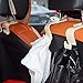 IPELY Car SUV Back Seat Headrest Hanger Storage Hooks (Beige -Set of 4)