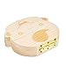 Antner Baby Tooth Box Save Wooden Deciduous Souvenir Case Teeth Keepsake Organizer for Boy