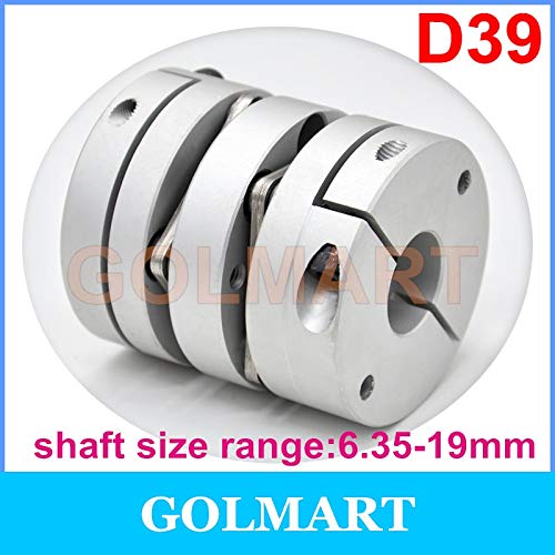 Ochoos D39 L49 Motor Shaft Coupling Outer Dia. 39mm Flexible Double ...